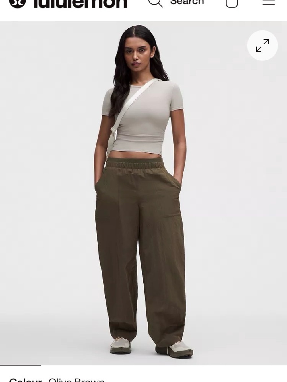 Lululemon Crinkle Barrel Mid Rise Pant